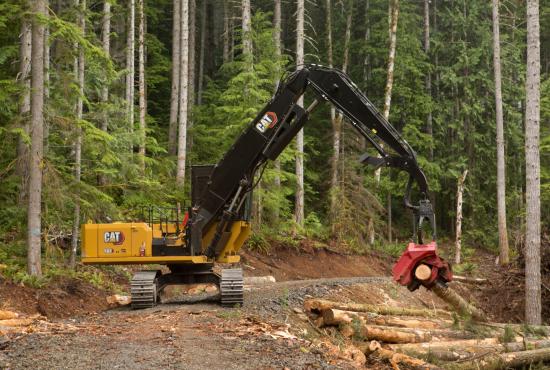 The Cat FM568 can shovel and process logs, load trucks, build roads, and much more. The Cat FM568 can shovel and process logs, load trucks, build roads, and much more.