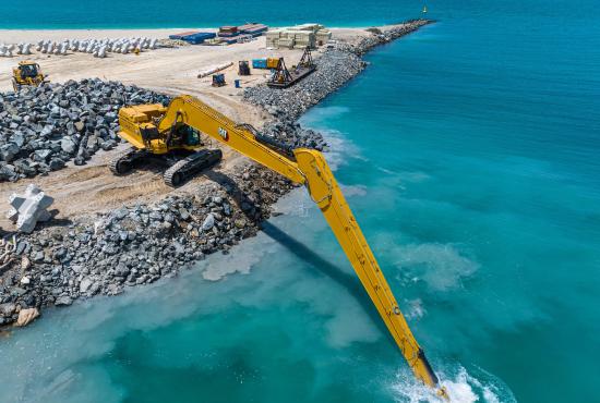 Reinforcements in the front linkage and frame allow digging power at a distance without sacrificing durability. A heavier counterweight than equivalent standard reach excavators provides greater stability. Get added versatility with optional tool control for select hydro-mechanical tools Reinforcements in the front linkage and frame allow digging power at a distance without sacrificing durability. A heavier counterweight than equivalent standard reach excavators provides greater stability. Get added versatility with optional tool control for select hydro-mechanical tools