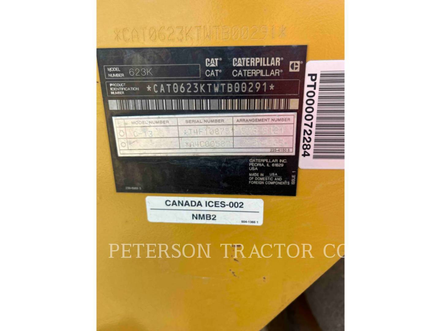 2019 CAT 623K SCRAPER