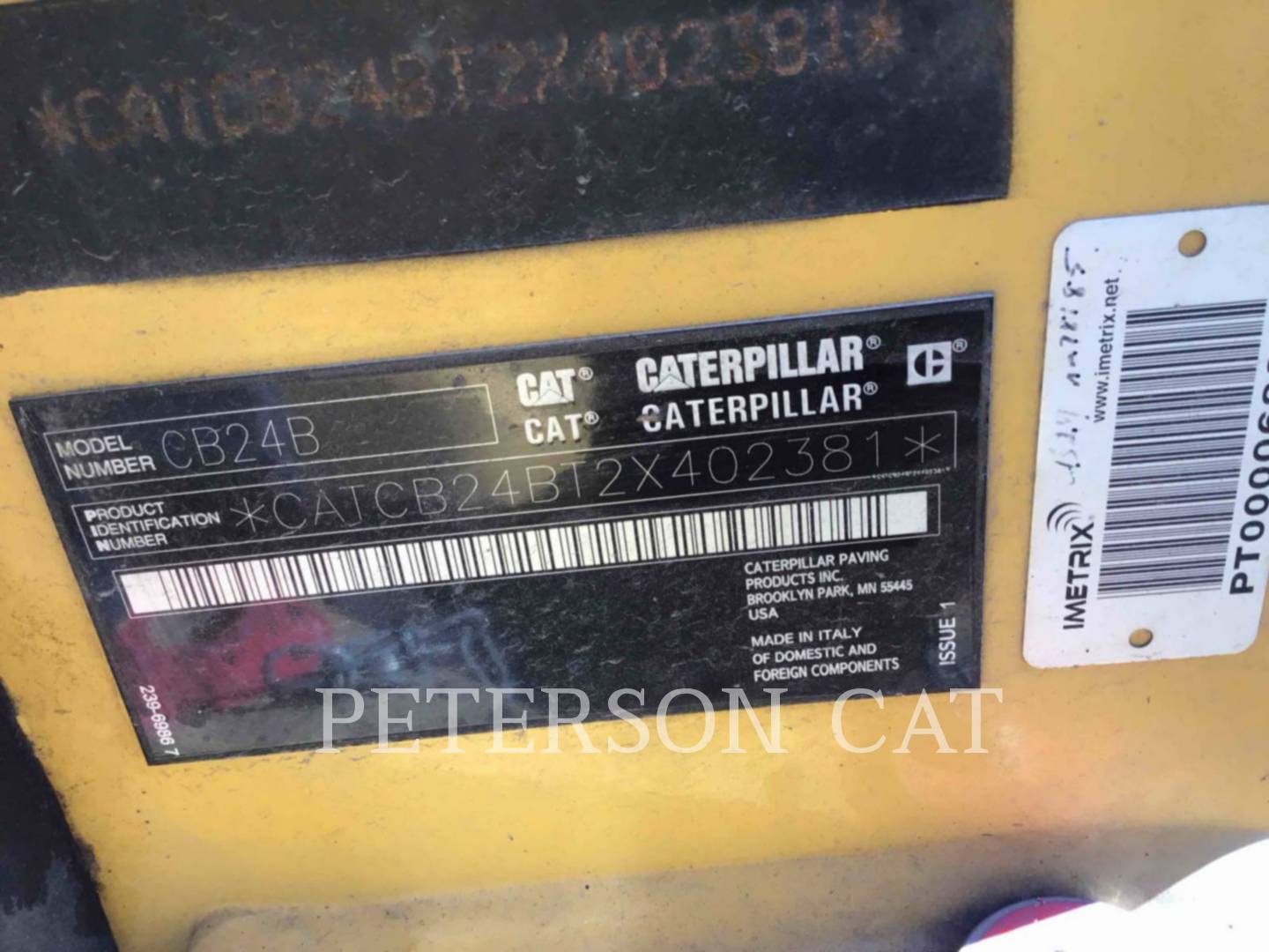 2020 CAT CB24B