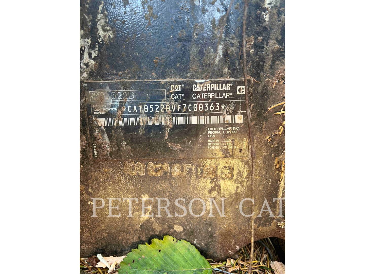 2018 CAT 522B FOREST MACHINE