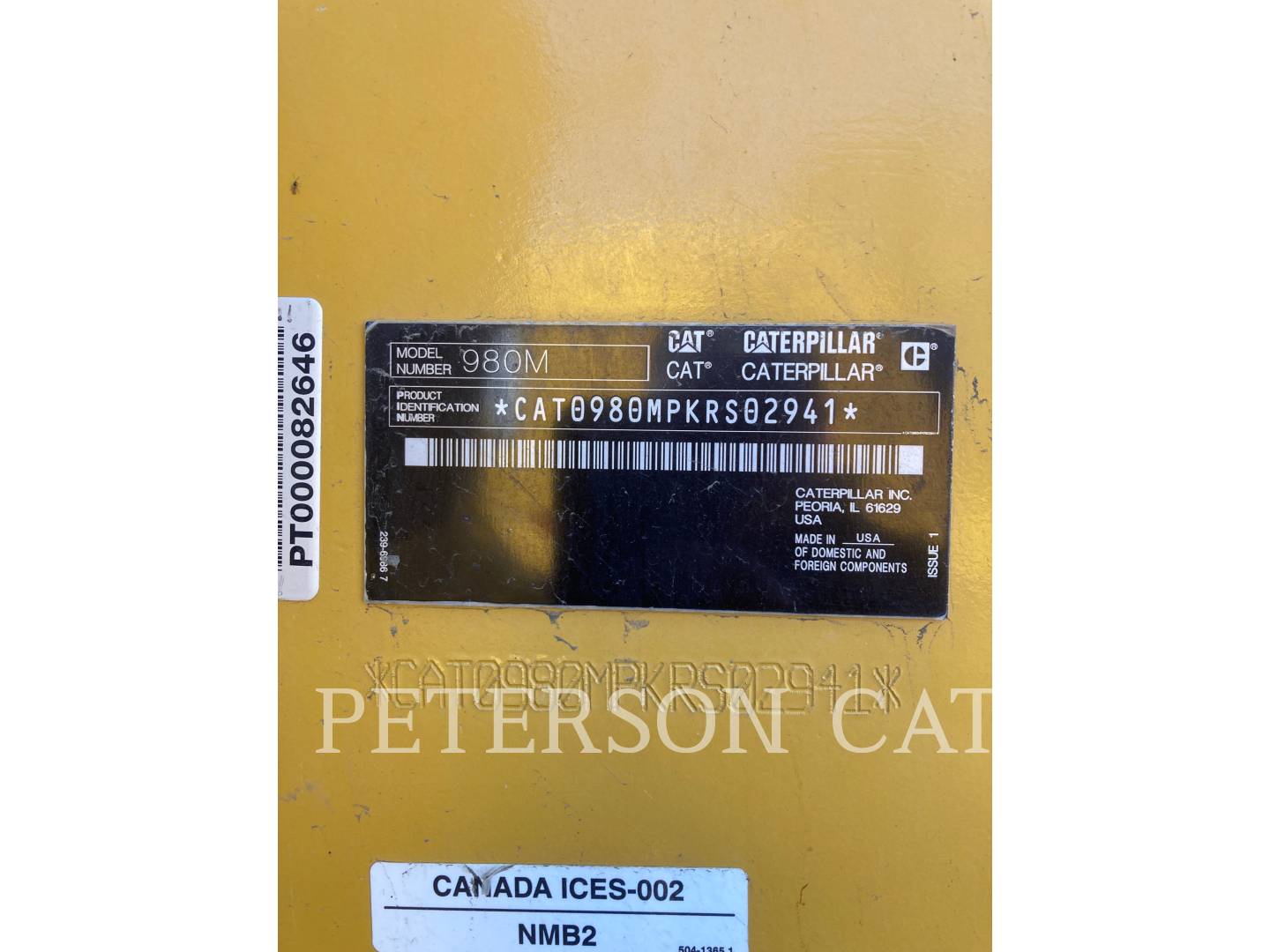 2018 CAT 980M WHEEL LOADER